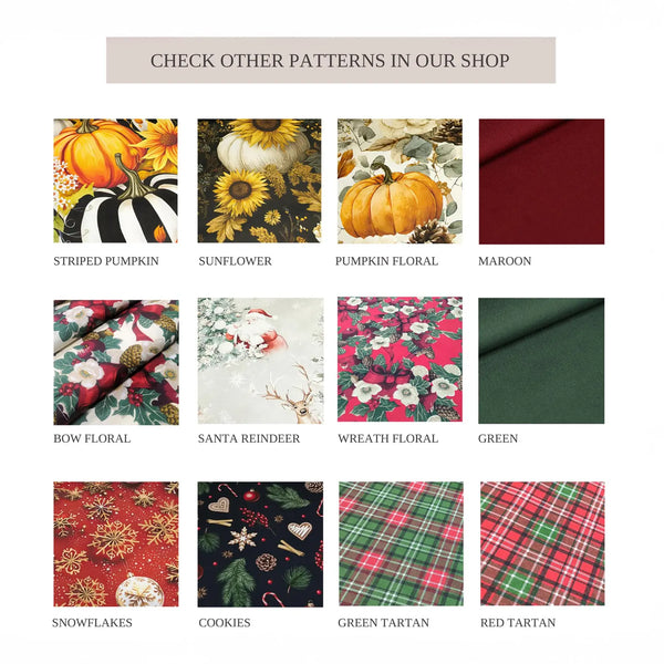 Tablecloth Water & Stain Repellent Fabric Plaid Holiday Table Decor