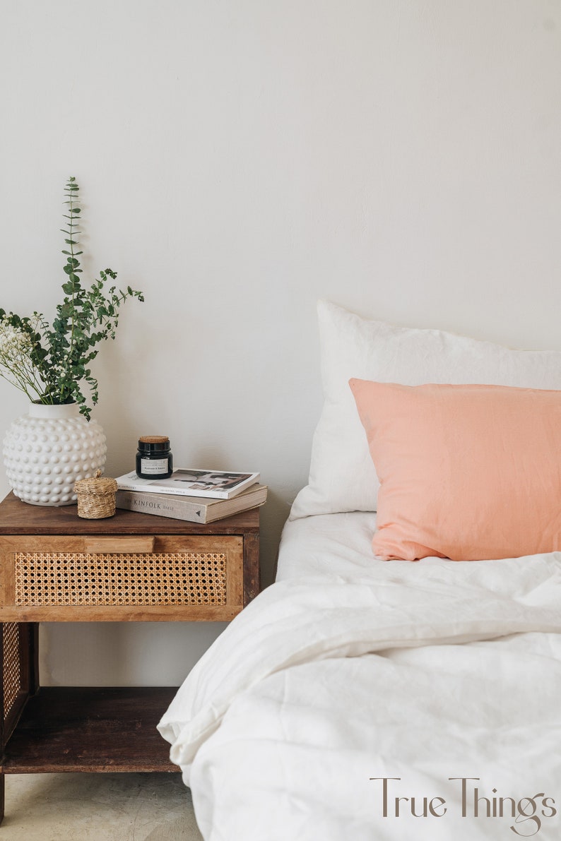 Ready to ship White linen duvet cover