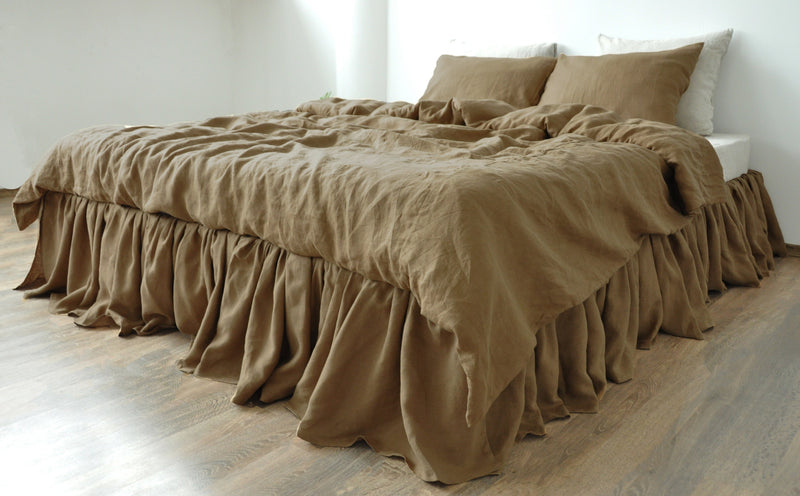 Ready to ship 3 colors Double linen duvet cover