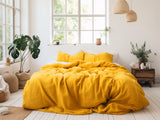 Ready to ship Turmeric linen duvet cover