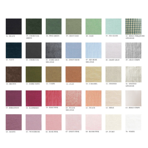 Ready to ship 9 colors linen fitted sheet