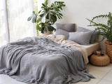 Ready to ship Muted lavender linen duvet cover TwinXL