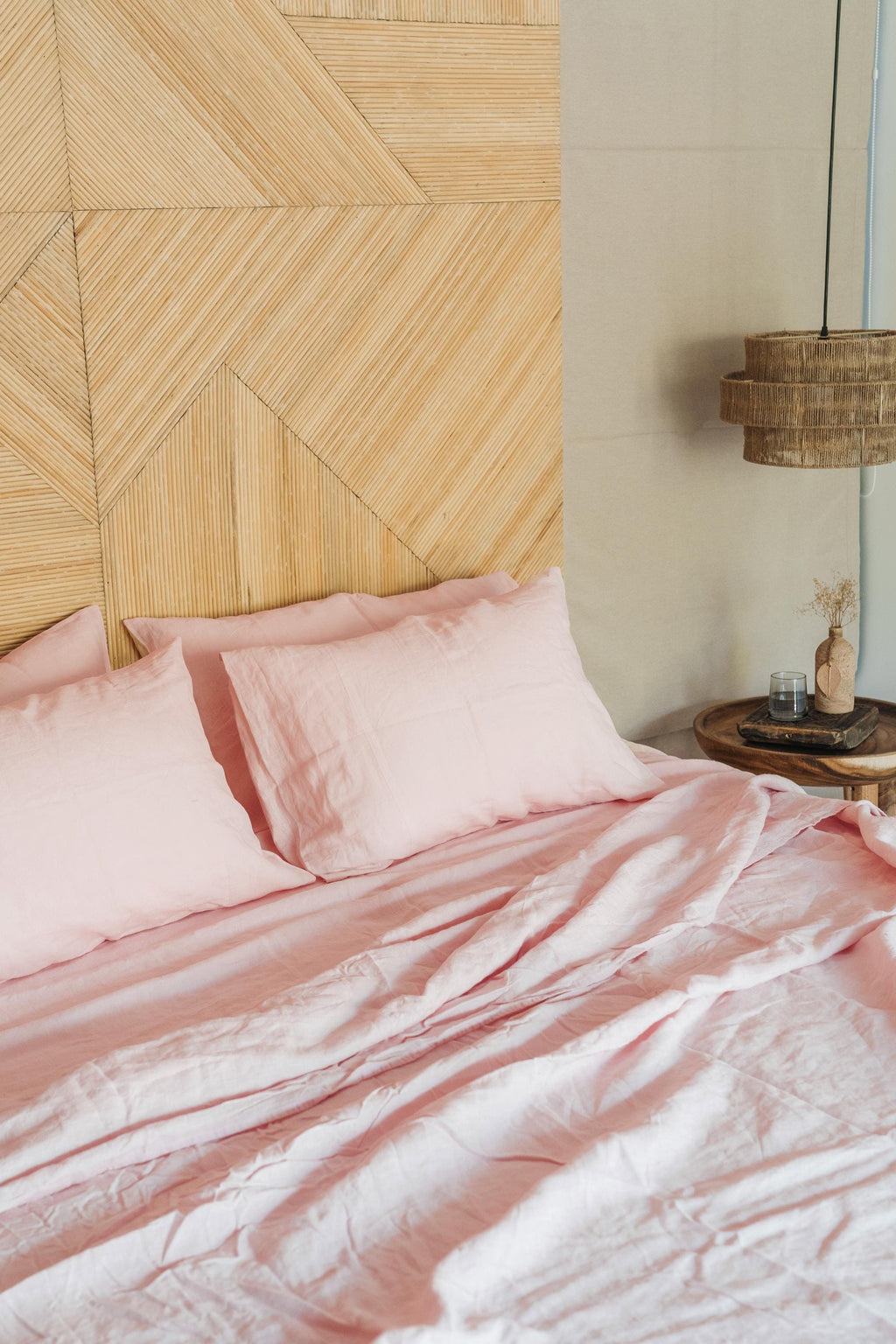 READY TO SHIP 2 Blush pink linen pillowcase Pink pillow cover King Queen Standard Euro Decorative Australian, Custom size Envelope closure