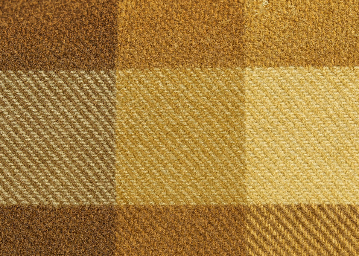Brown and beige New Zealand wool tartan blanket