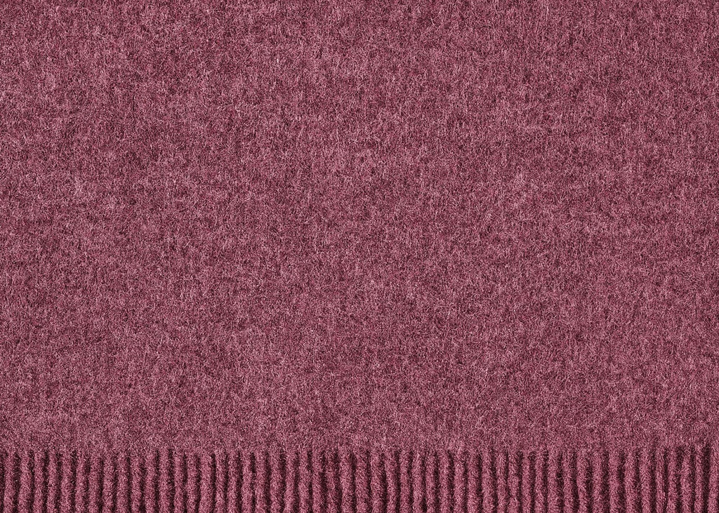 Purple merino wool blanket