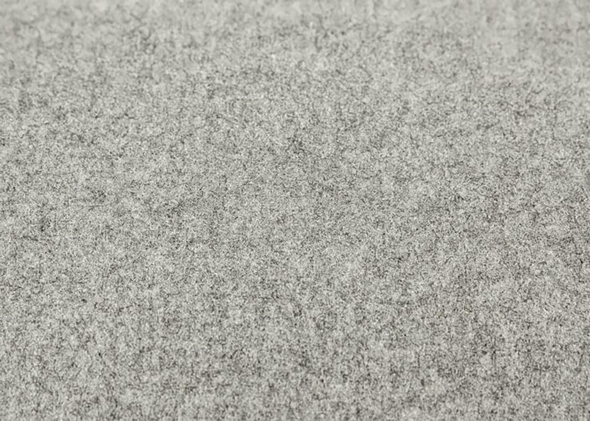 Light gray plaid merino wool blanket