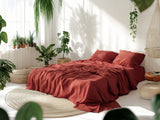 Redwood linen fitted sheet