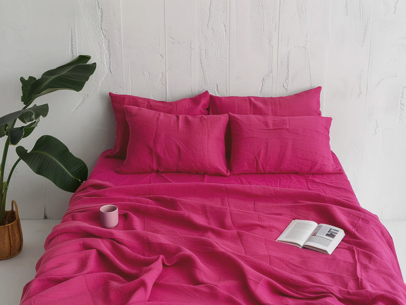 Fuchsia sheet set