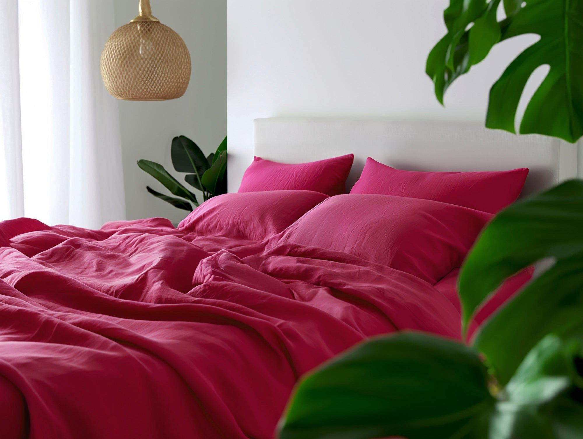 Fuchsia duvet cover