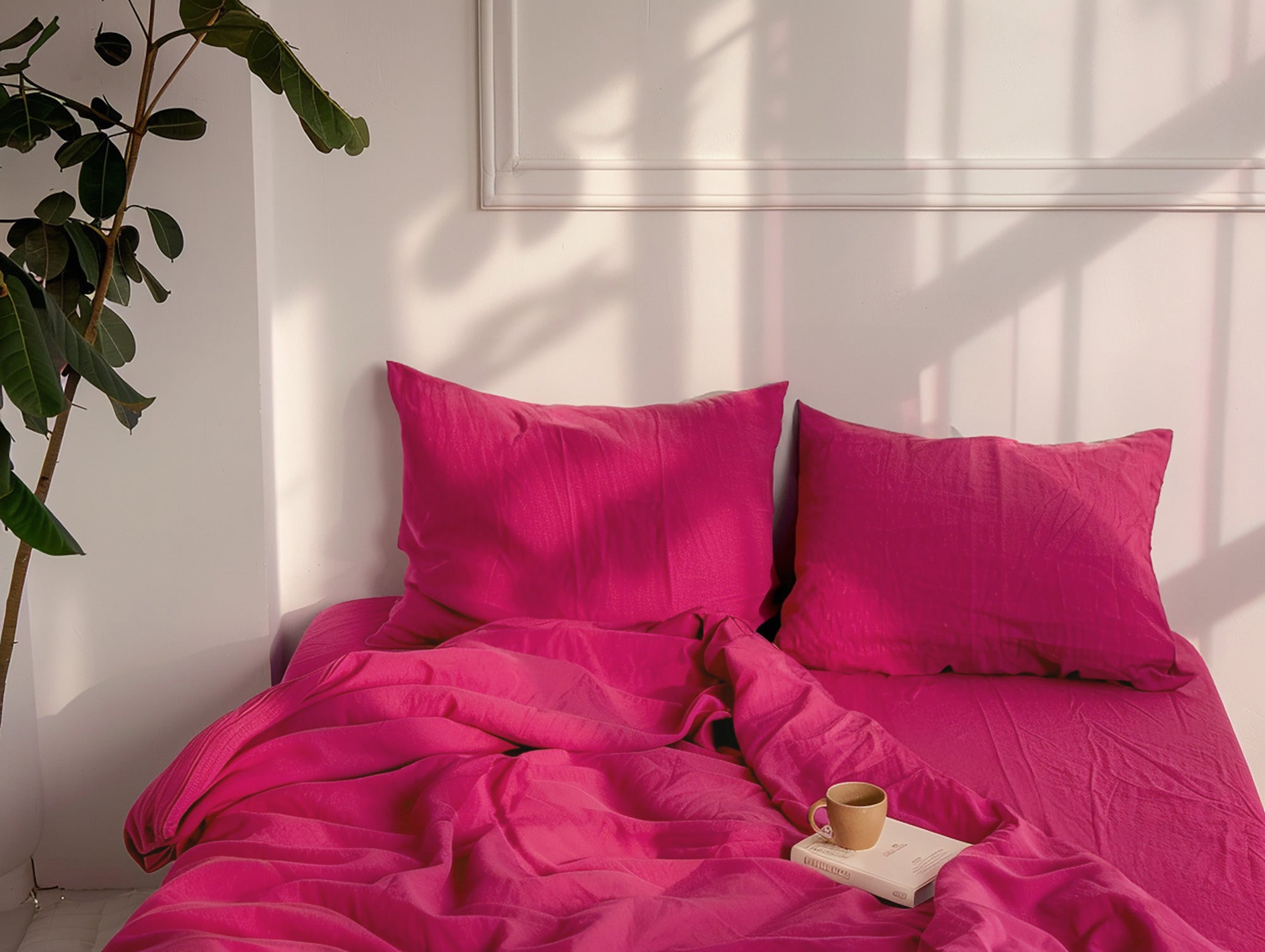 Fuchsia duvet cover