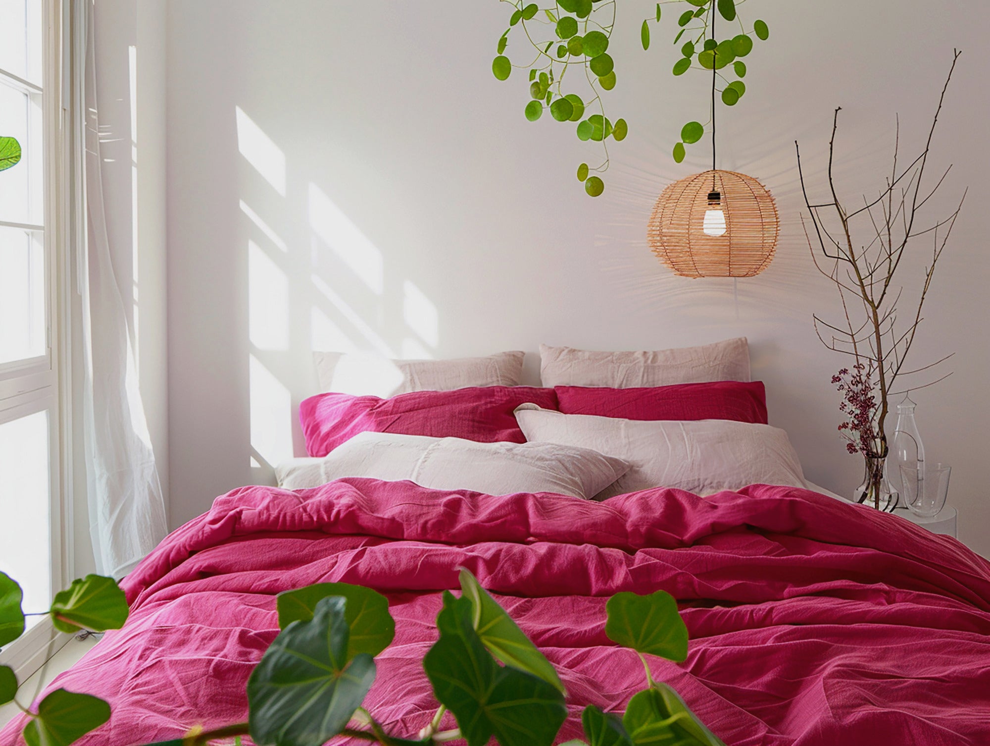 Fuchsia duvet cover