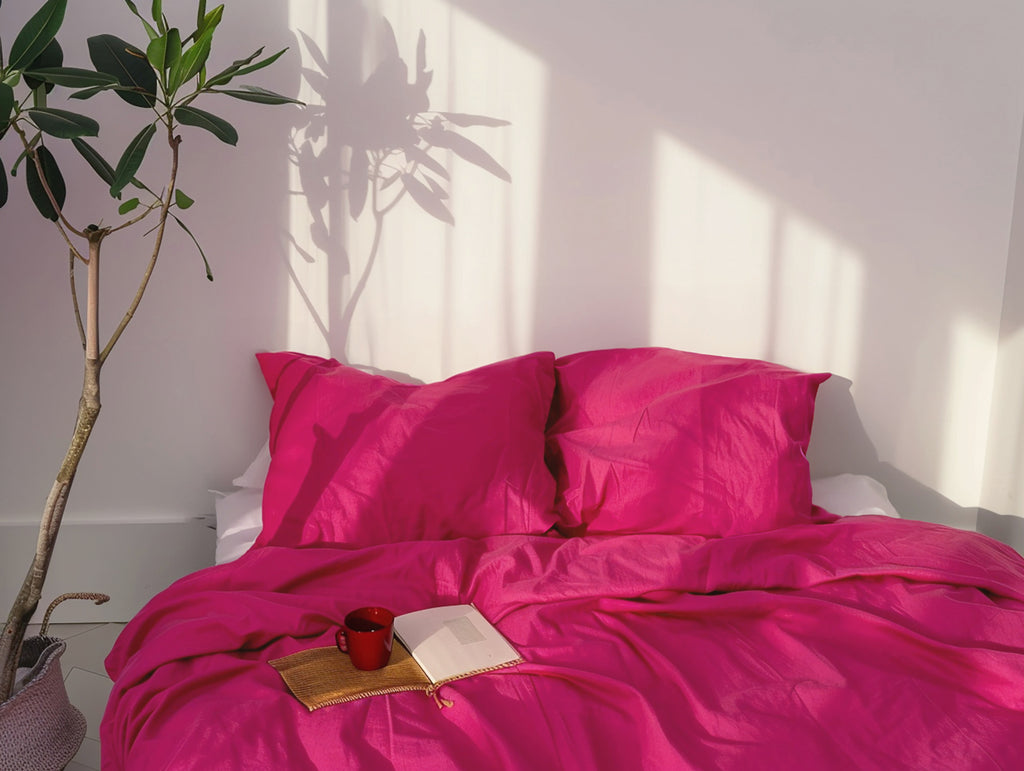 Fuchsia duvet cover