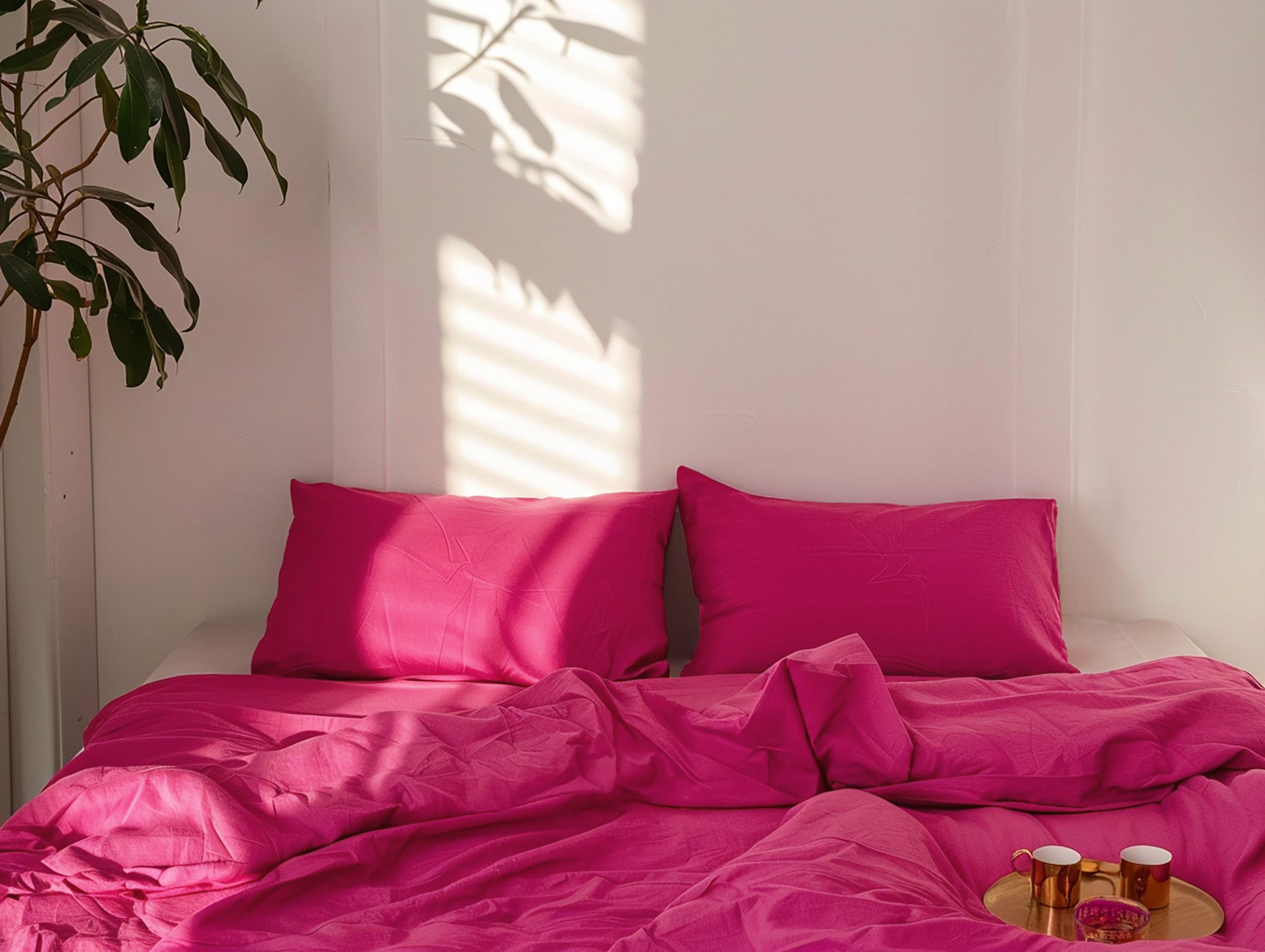 Fuchsia duvet cover