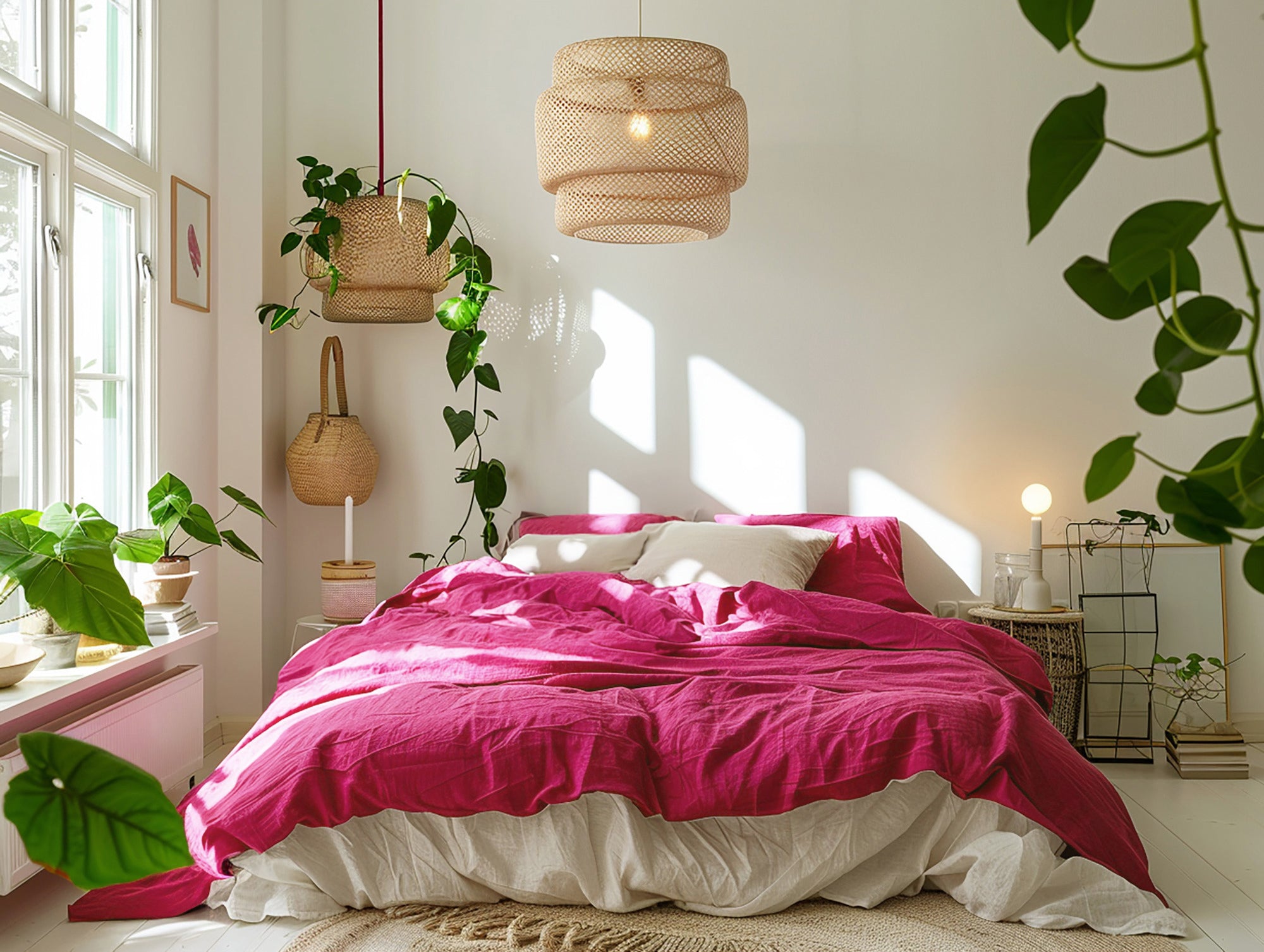 Fuchsia duvet cover