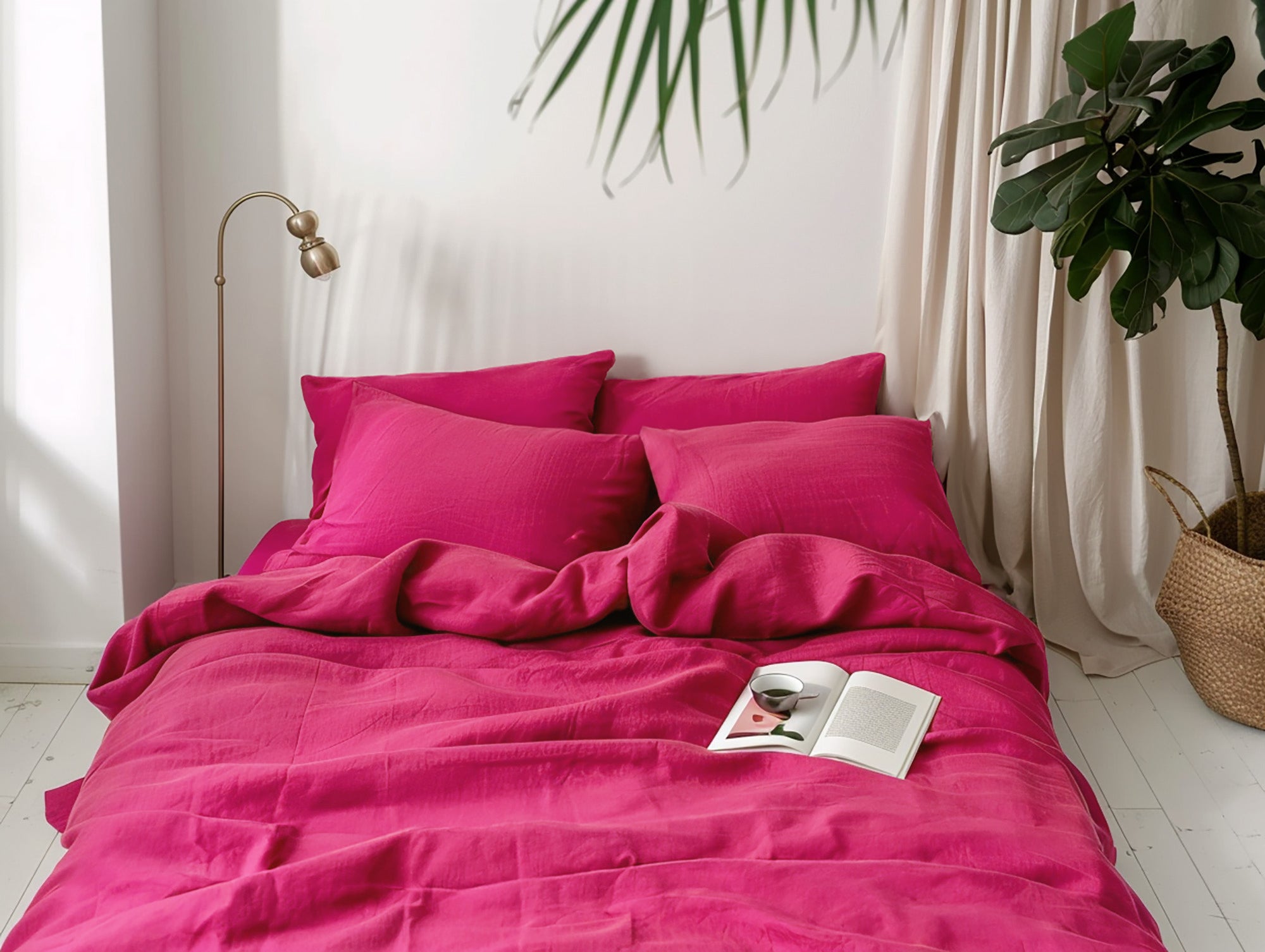 Fuchsia duvet cover