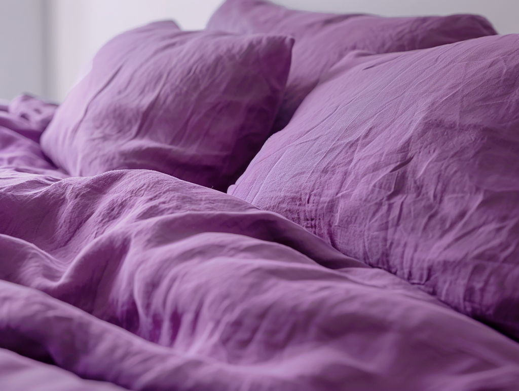 Orchid linen pillowcase