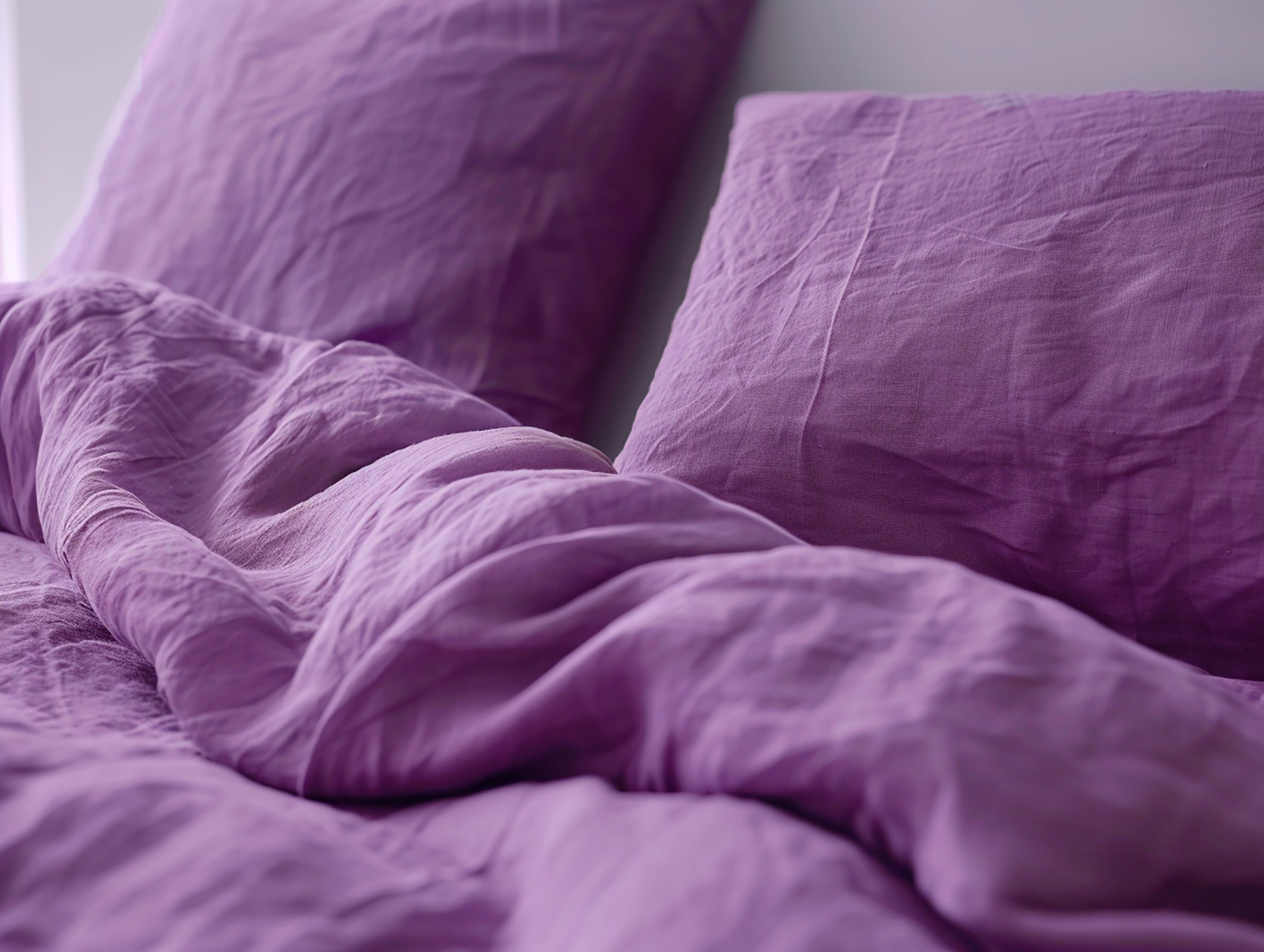 Orchid linen pillowcase