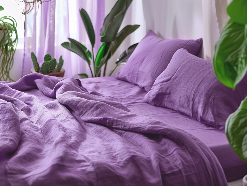 Orchid fitted sheet