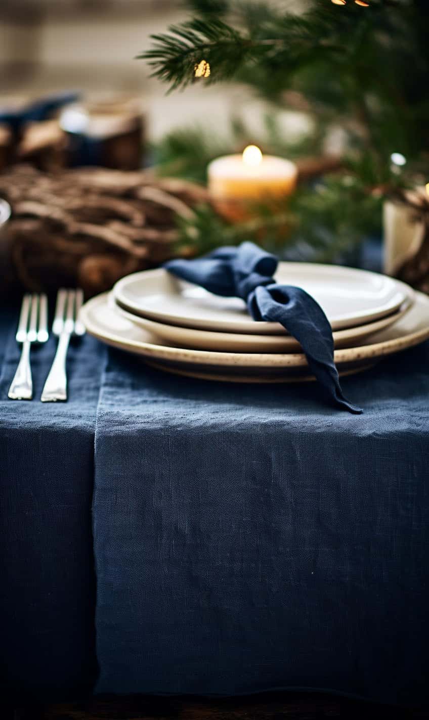 Holiday Indigo set of napkins