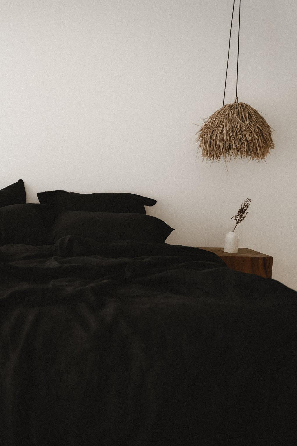 Black duvet cover