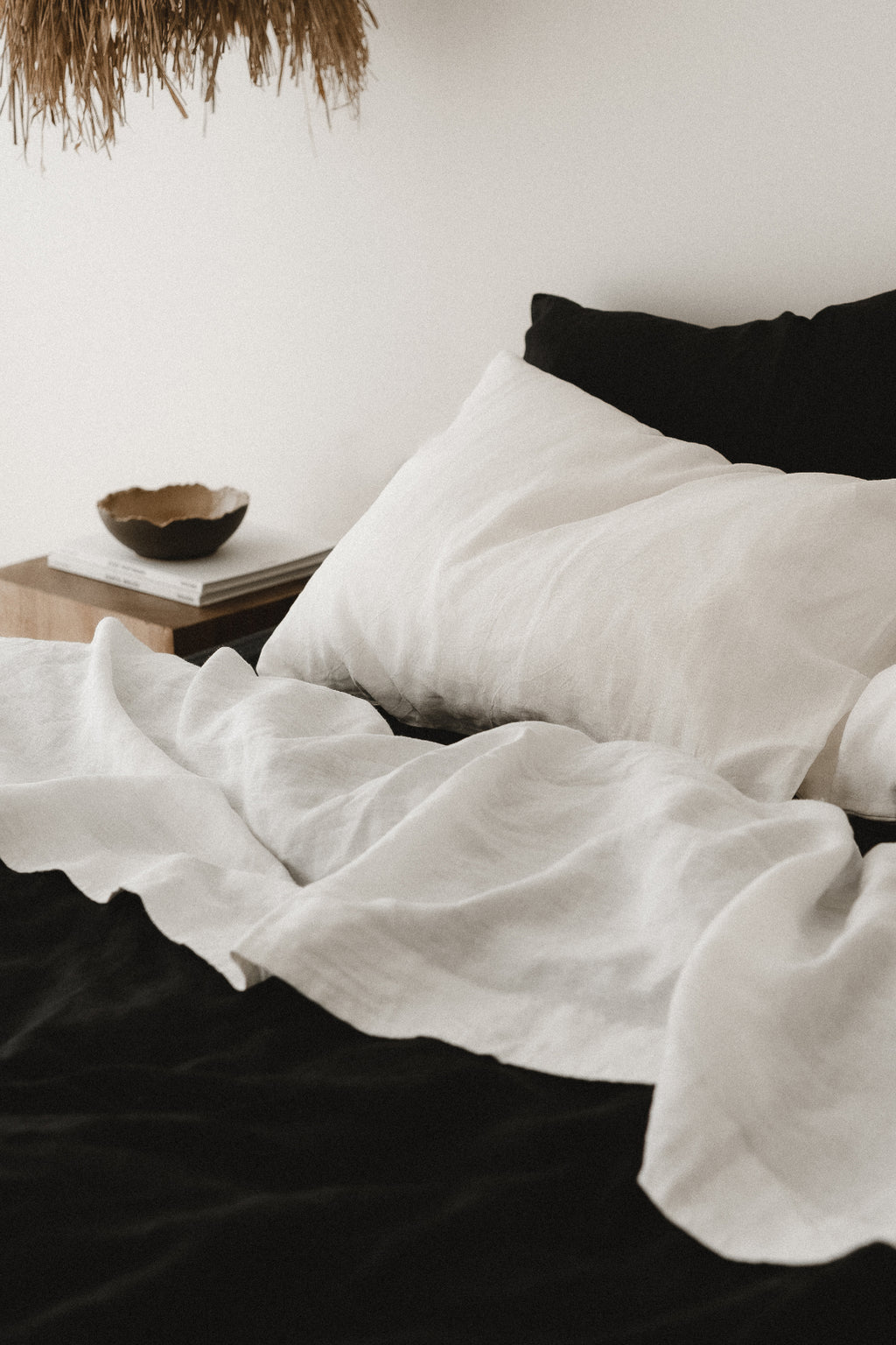 Black duvet cover