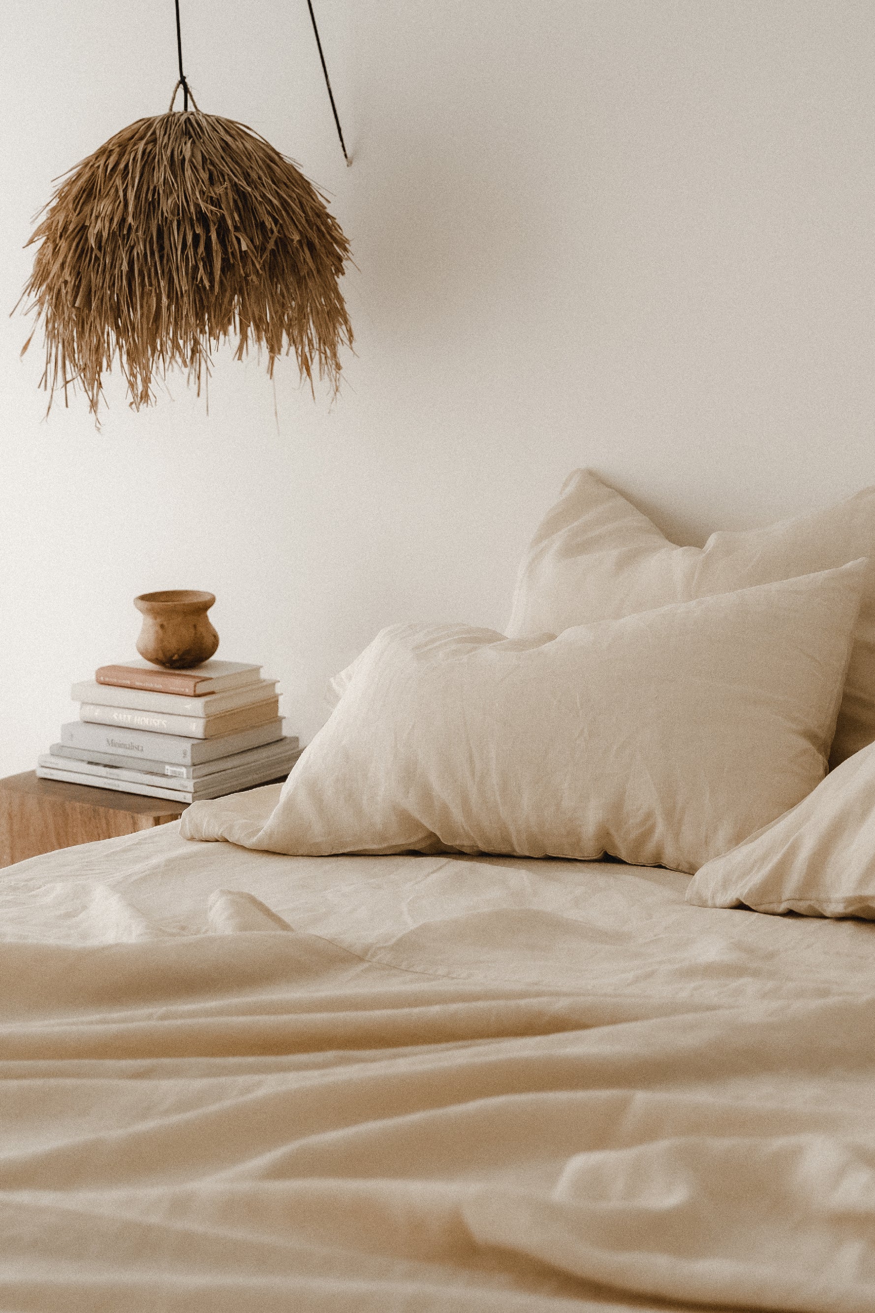 Drap-housse beige