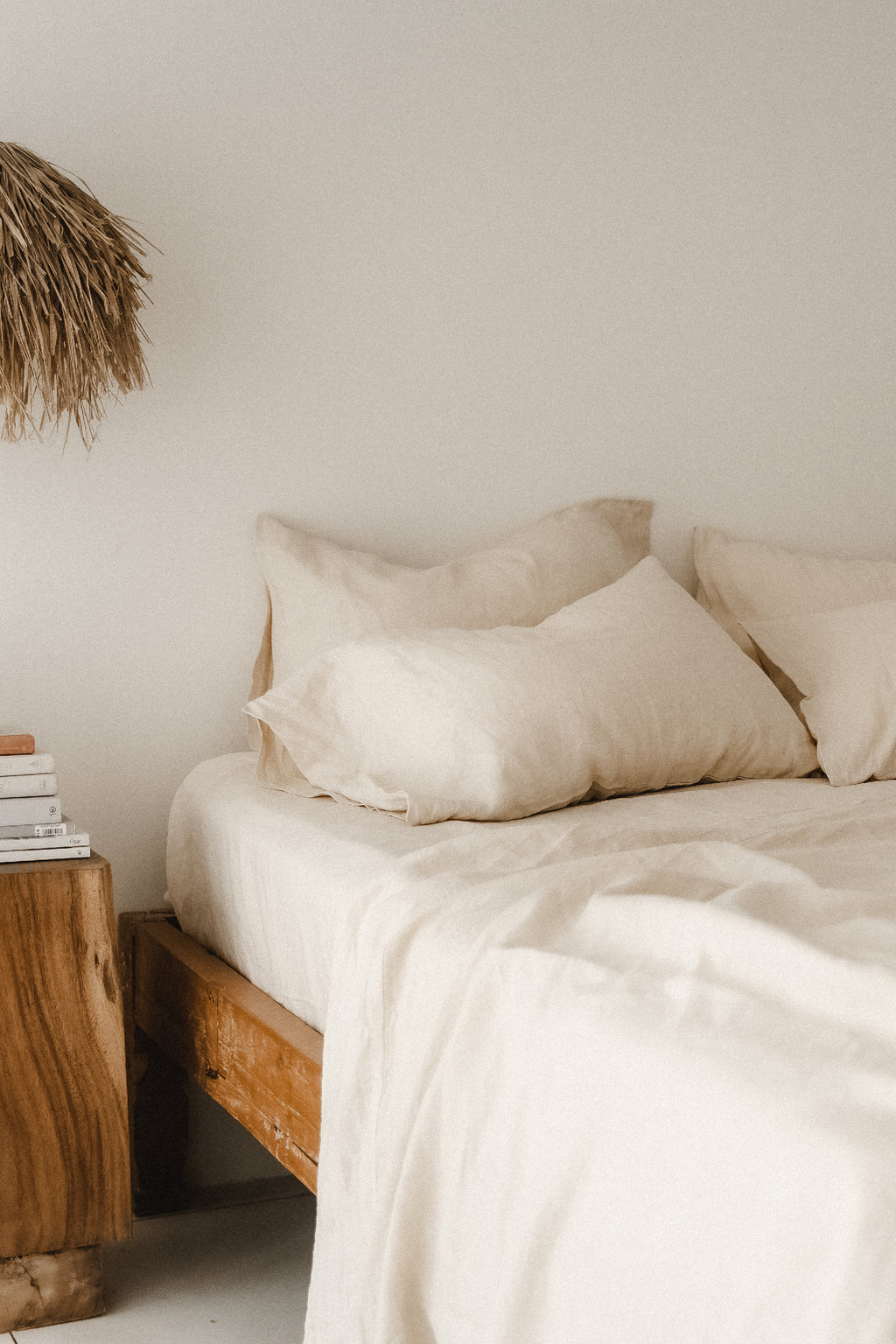 Drap-housse beige
