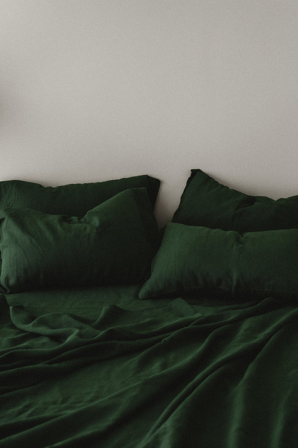 Parure de draps vert forêt