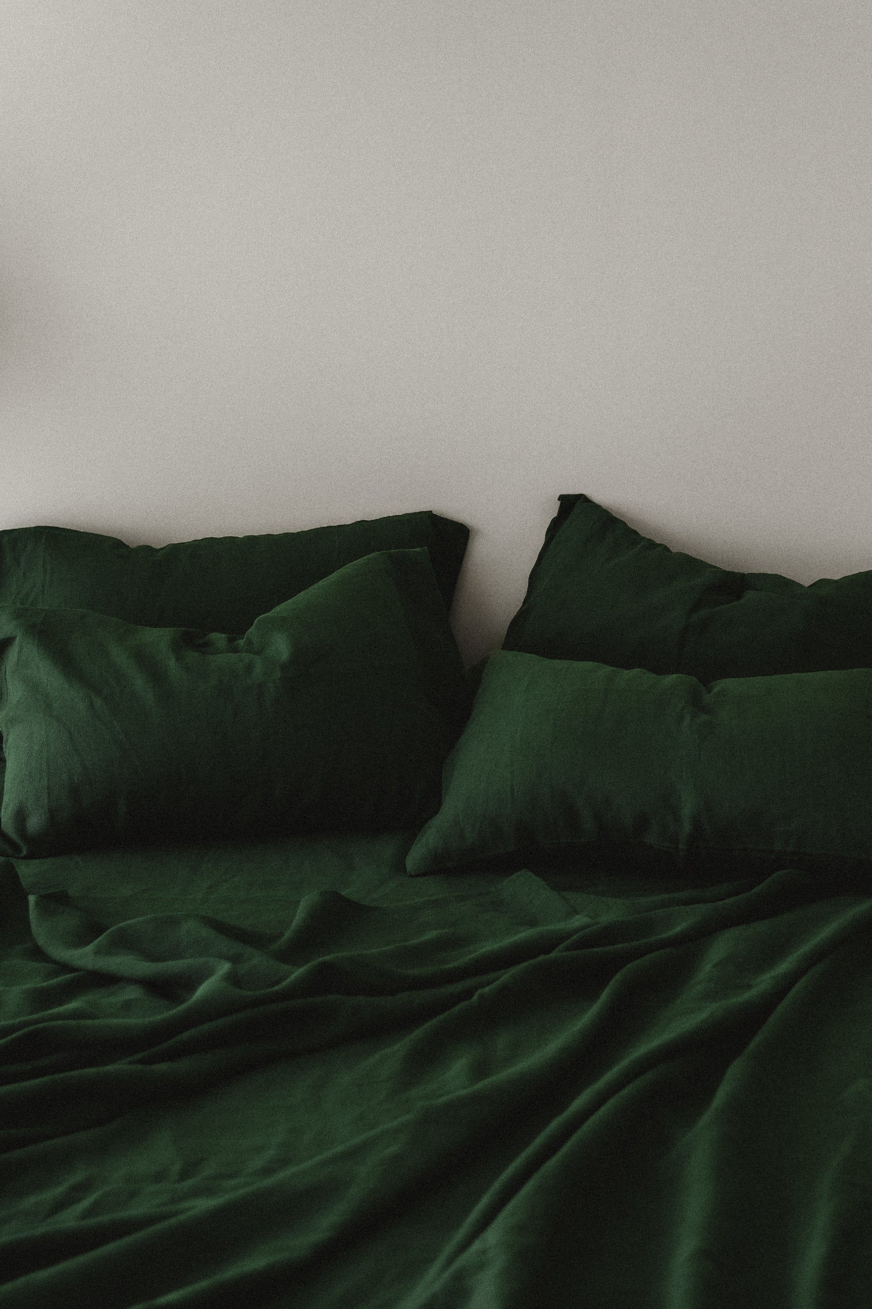 Parure de draps vert forêt