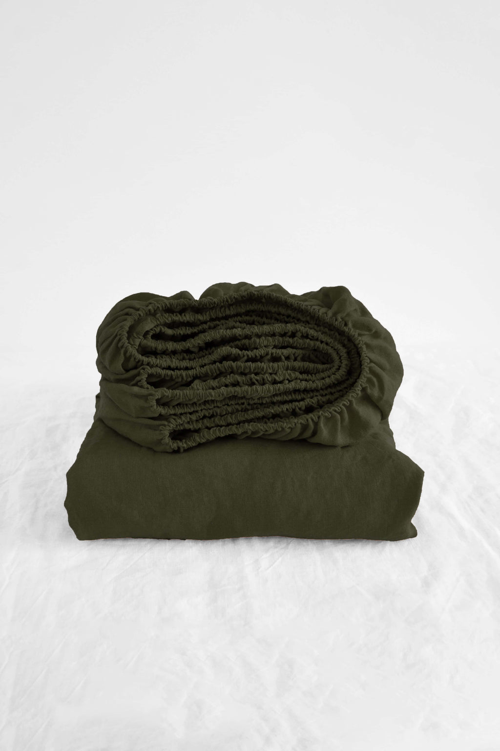 Drap-housse olive foncé