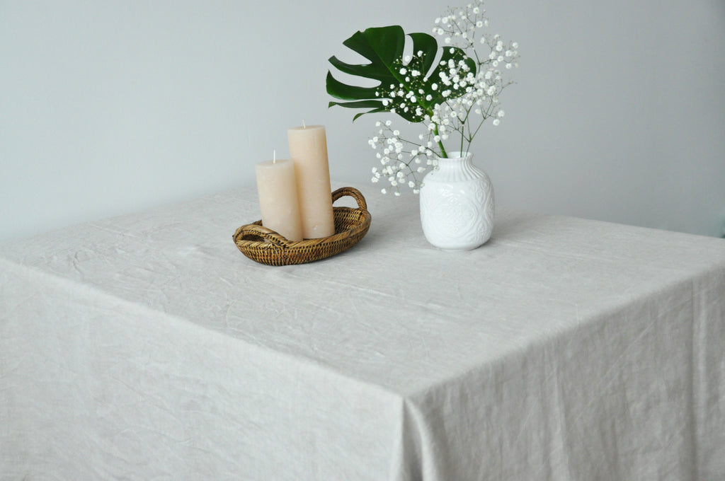 Nappe en lin non teint