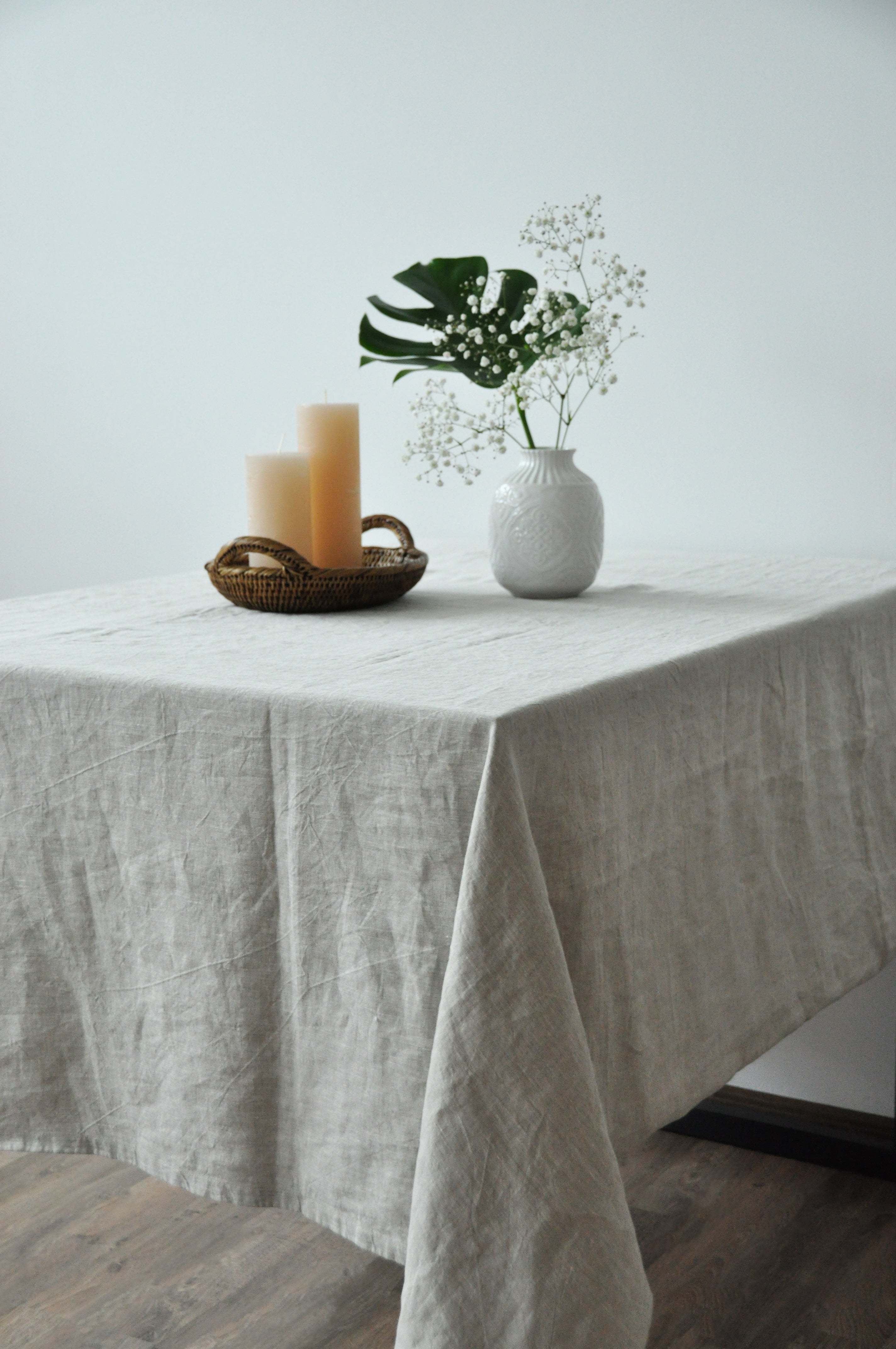 Nappe en lin non teint