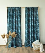 Starry sky linen curtains