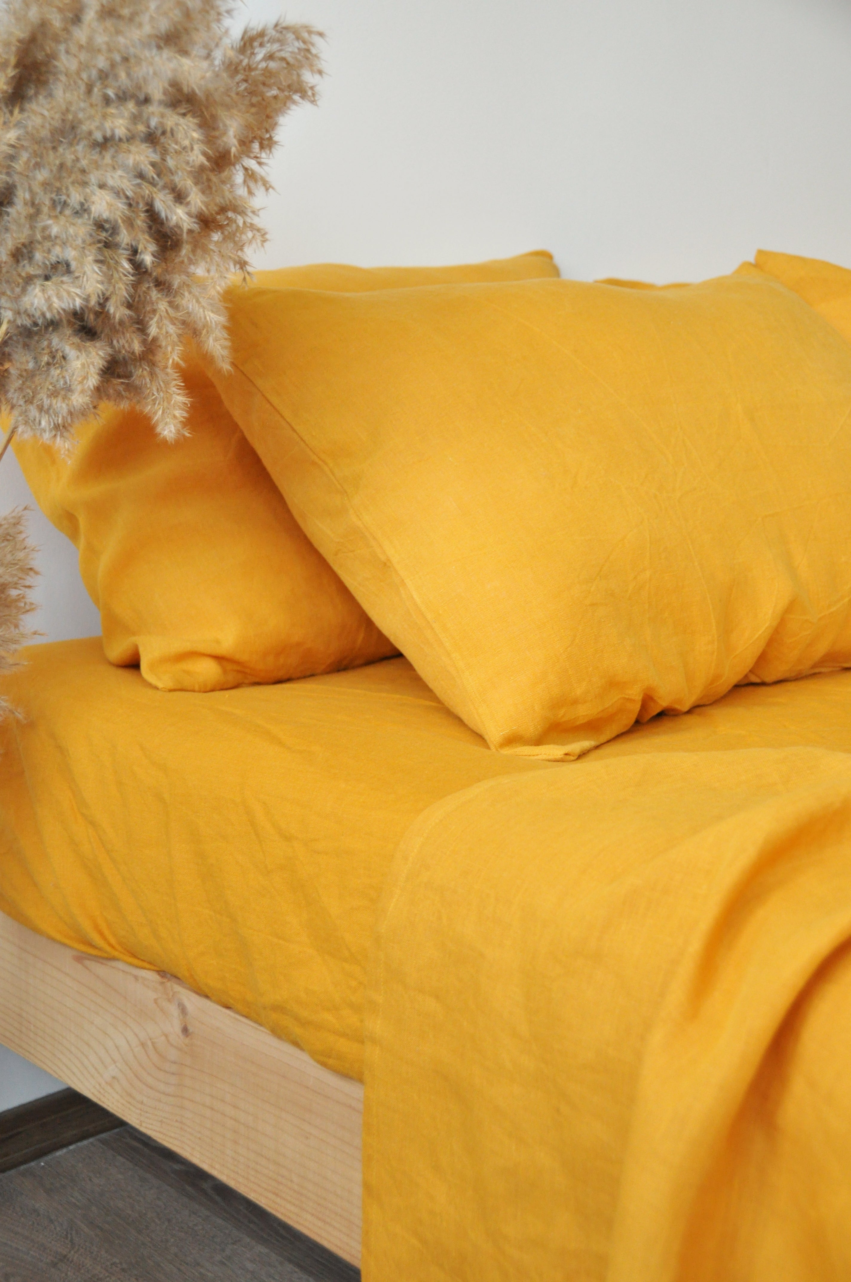 Ensemble de draps au curcuma