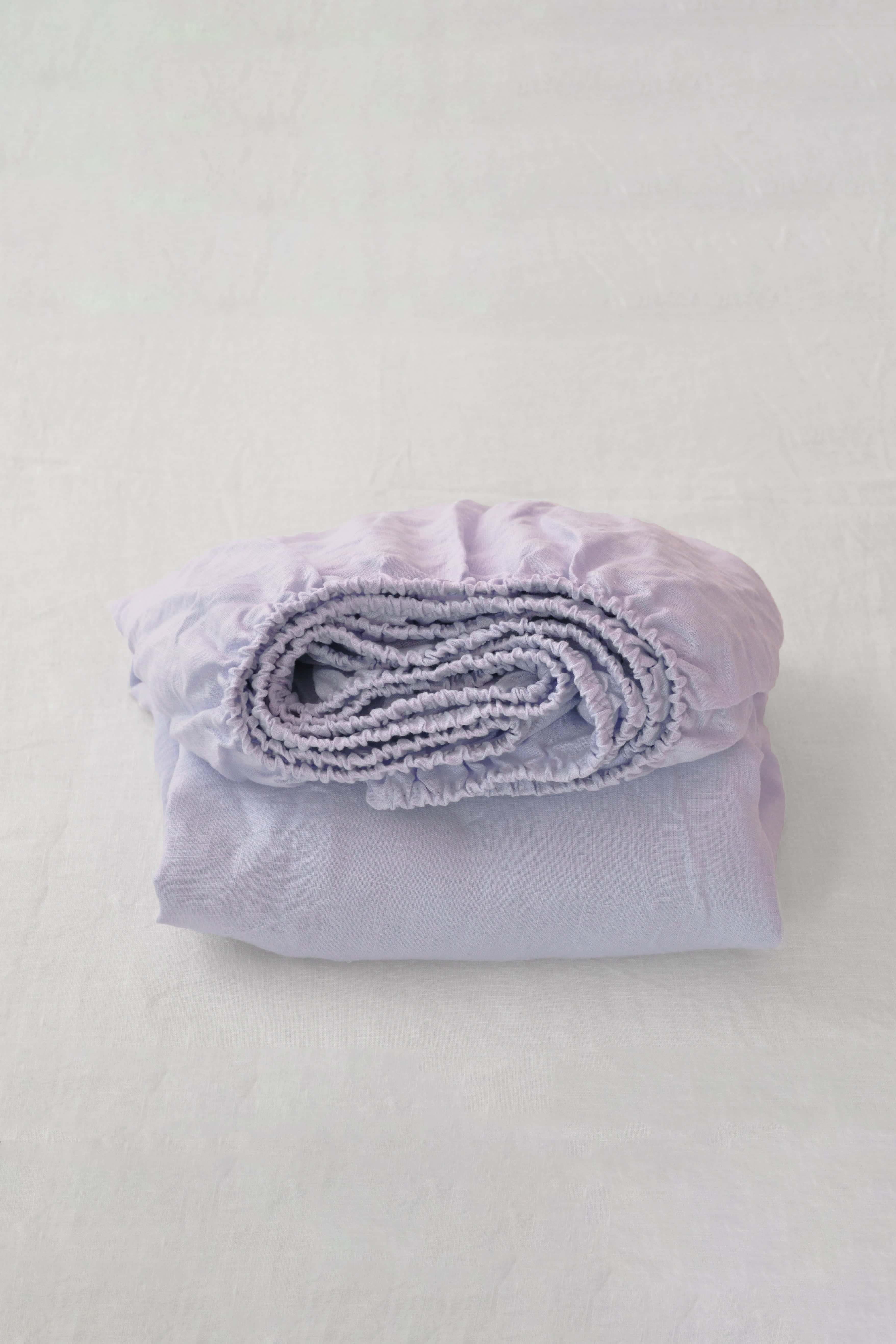 Drap-housse lilas