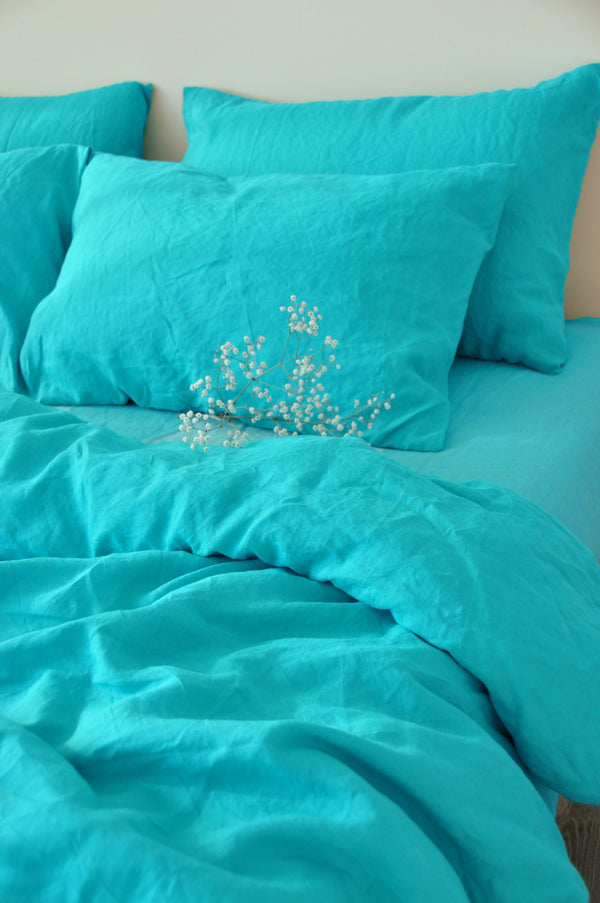 Turquoise pillowcase