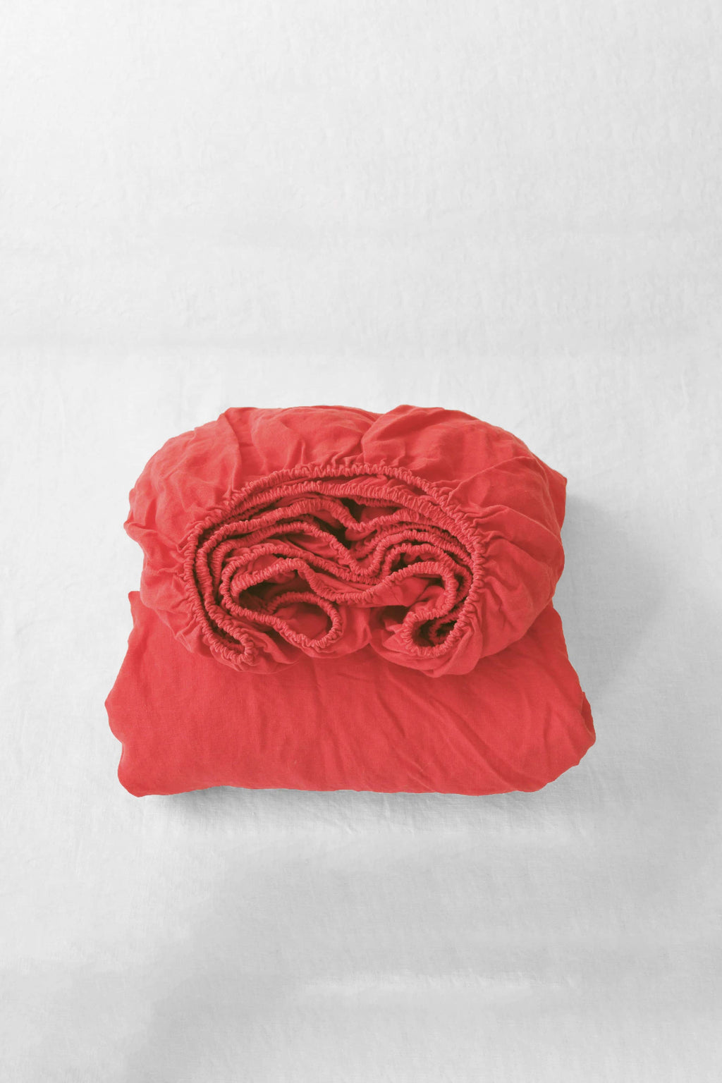 Coral fitted sheet