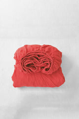 Coral fitted sheet