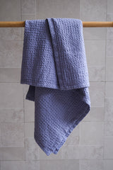 Serviette gaufrée à la lavande