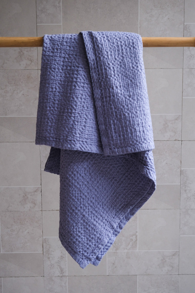 Lavender waffle towel