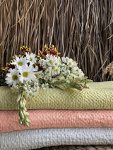 Ivory waffle coverlet