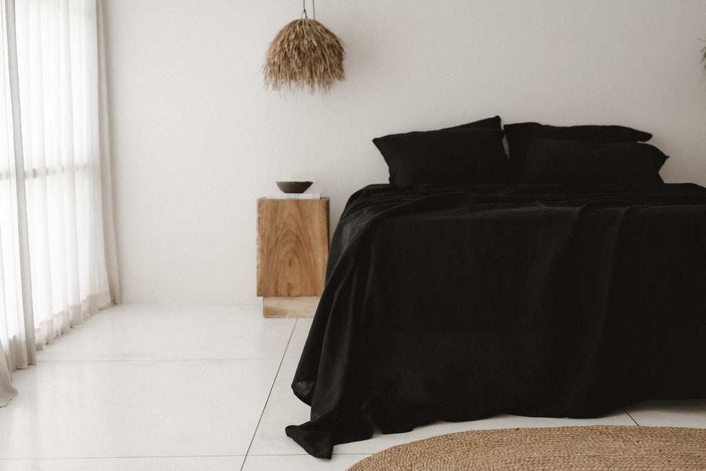 Drap-housse noir