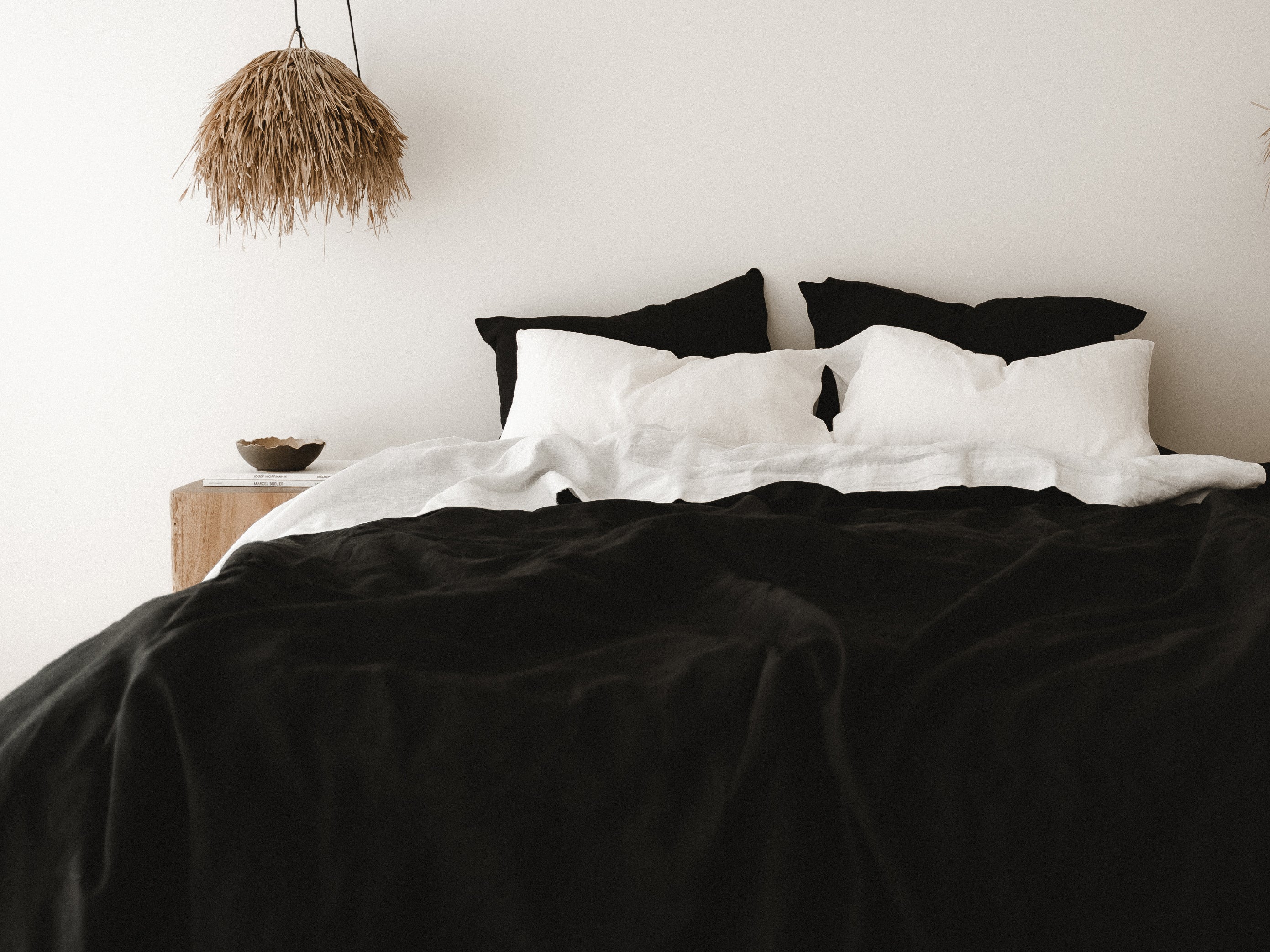 Black duvet cover