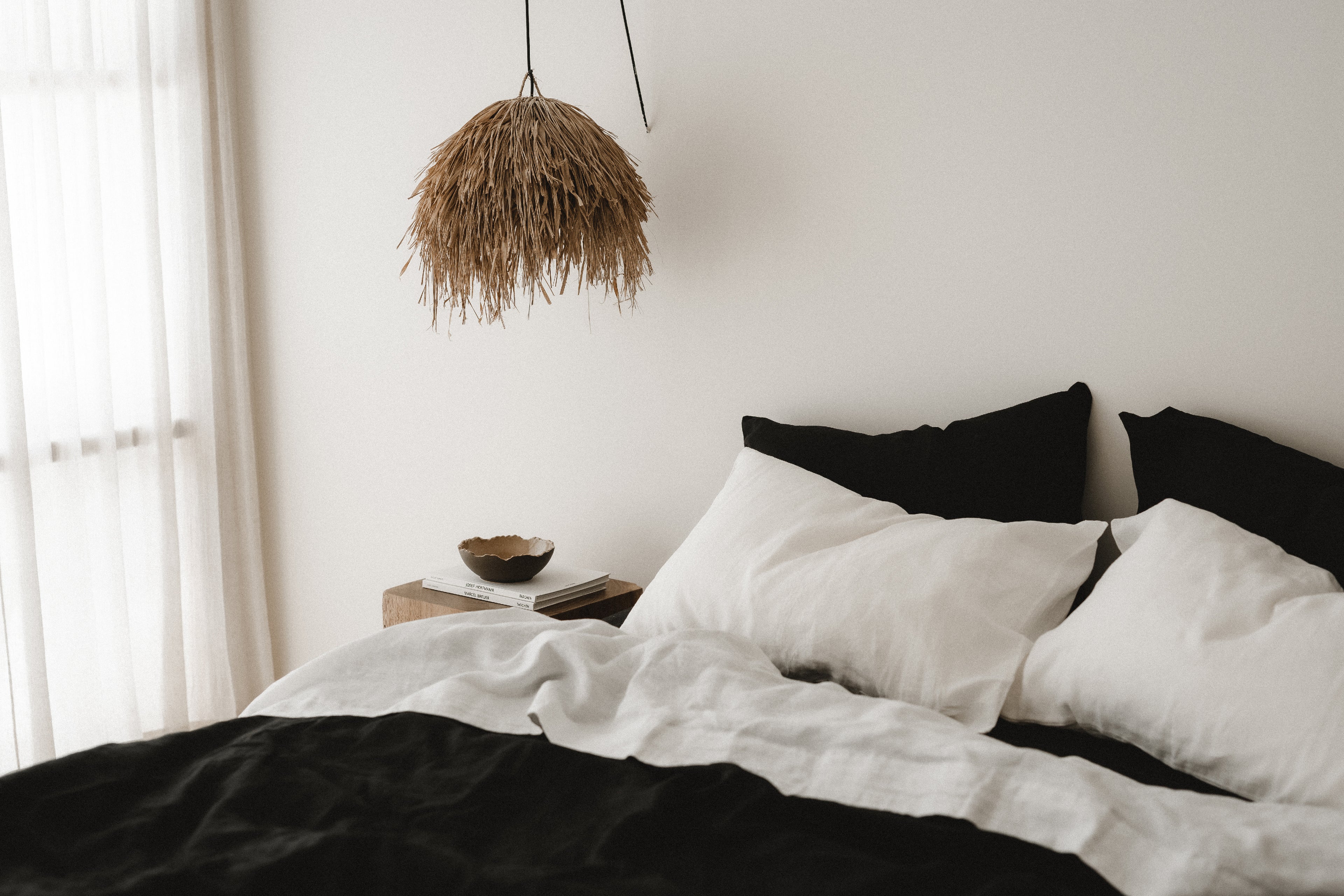 Black duvet cover