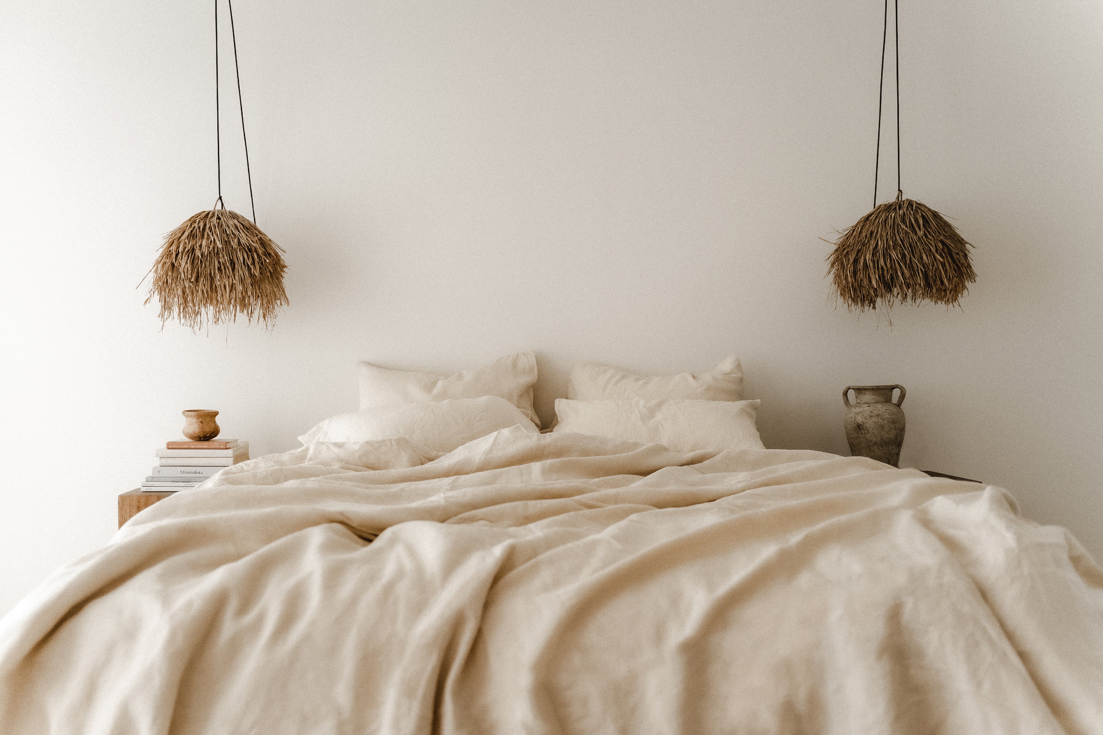 Drap-housse beige