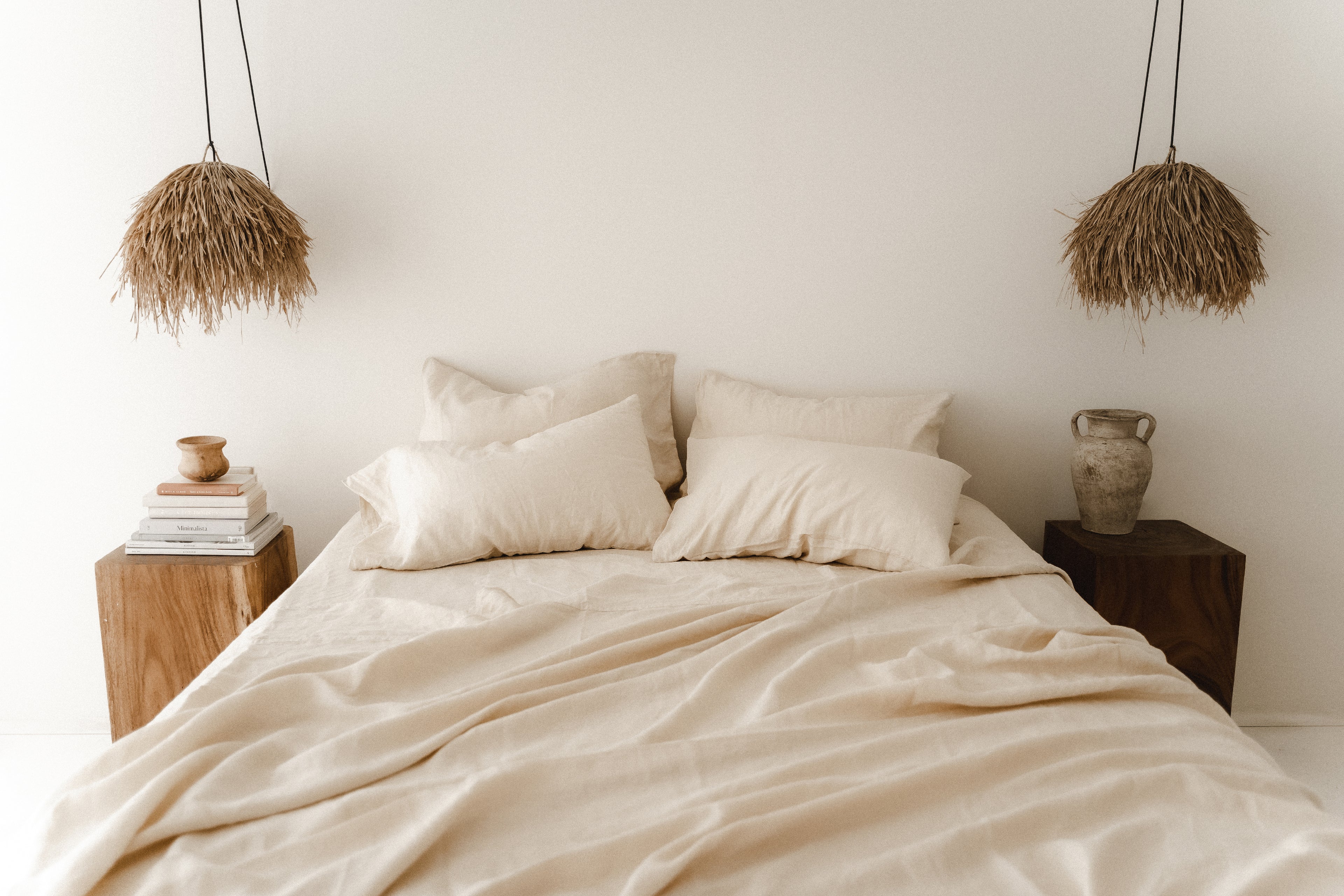 Drap-housse beige