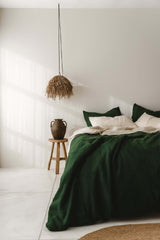 Forest green duvet cover