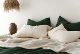 Forest green duvet cover