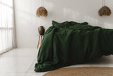 Forest green duvet cover