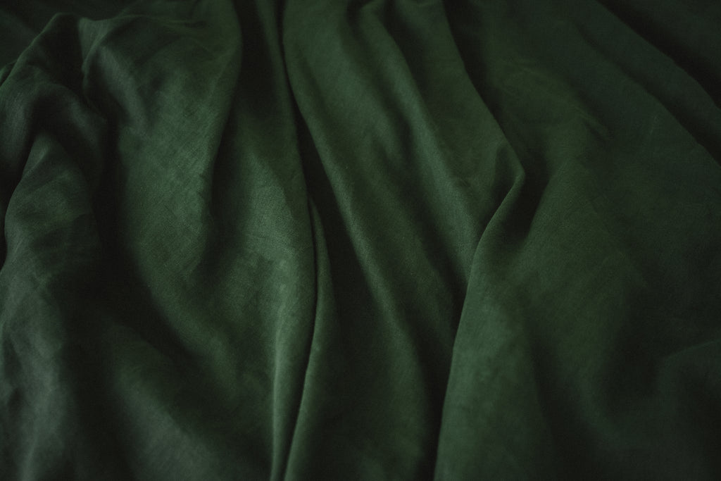 Parure de draps vert forêt